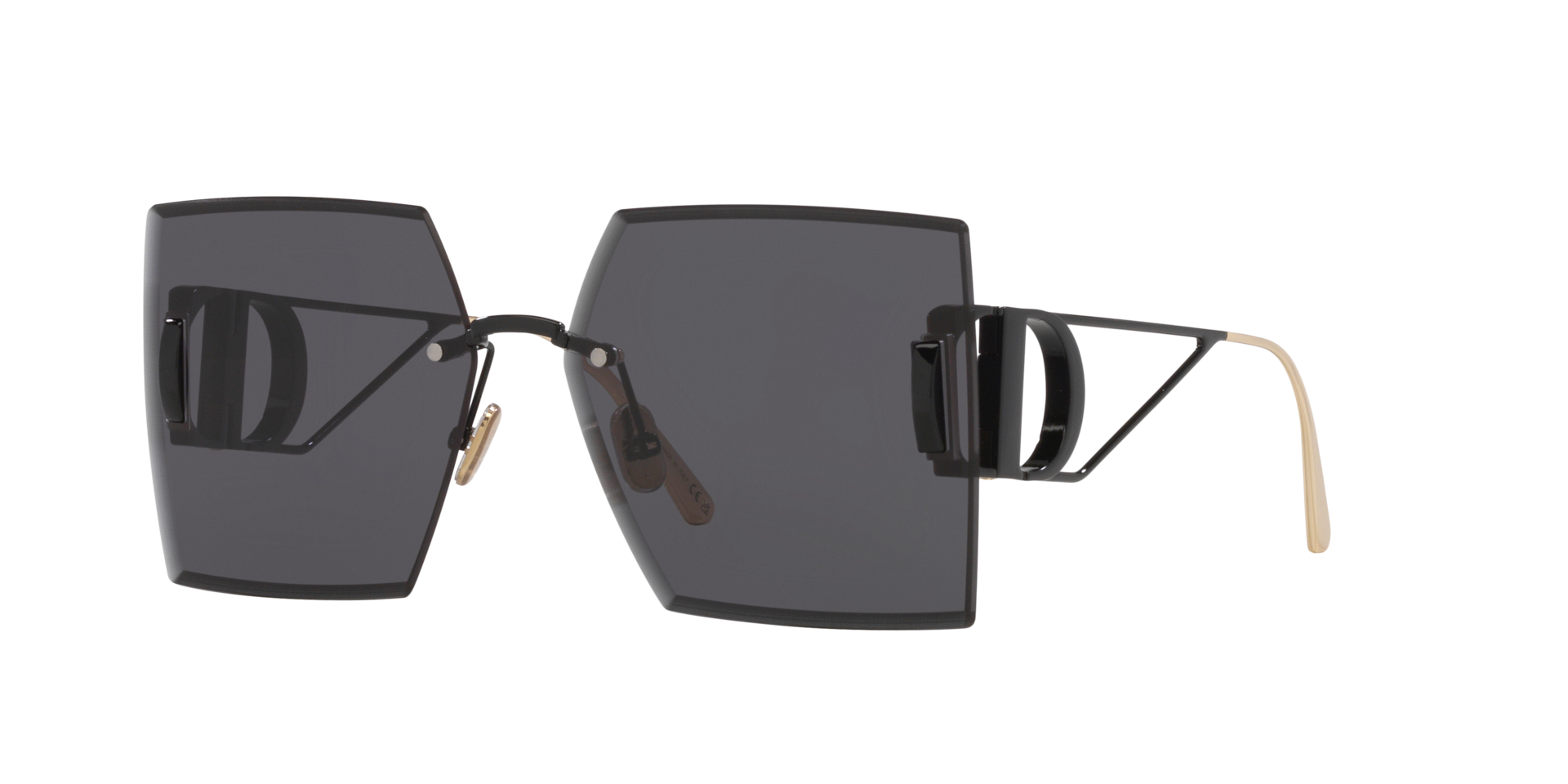DIOR Femme Sunglass 30Montaigne S7U Cd40101U - Couleur du Monture Noir Couleur de Lentille Vert 490 €