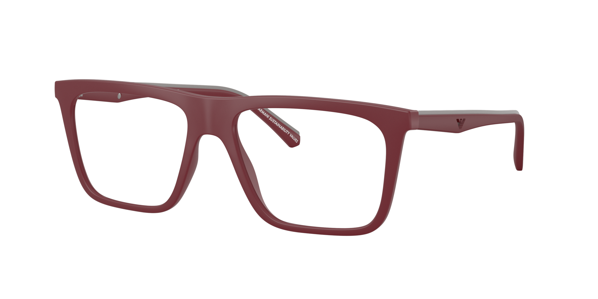 Emporio Armani Man Sunglass EA4258 -  Frame color: Matte Bordeaux, Lens color: Clear