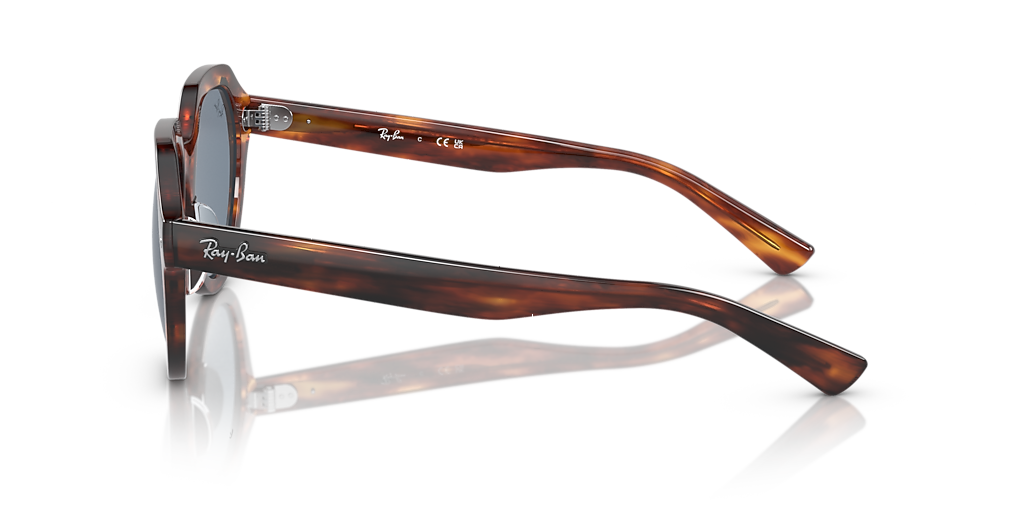 Ray-Ban Gina XL (53 - 21) with Blue lenses and Brown frame