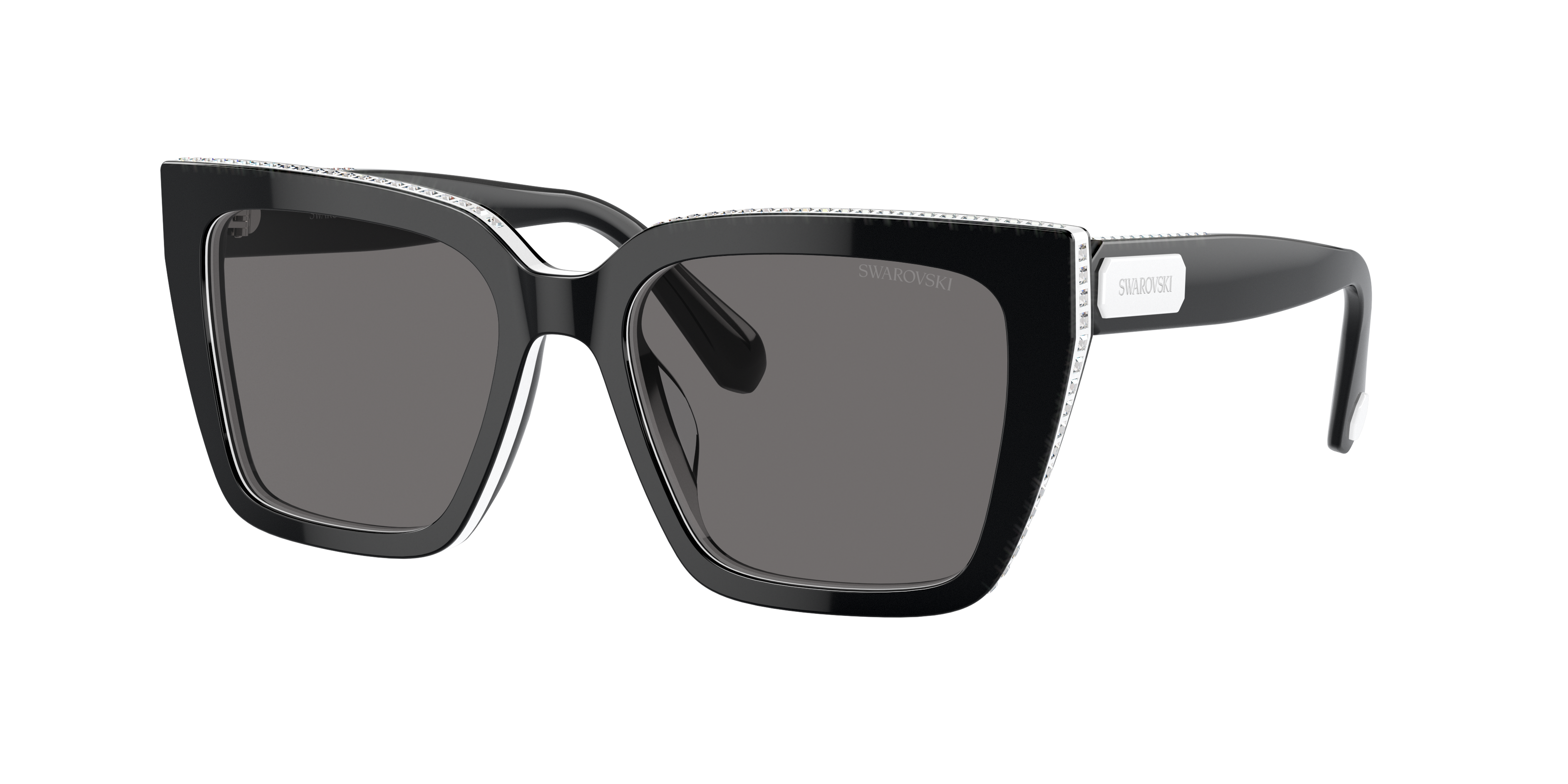 Swarovski SK6013 S (54 - 18) with Grey lenses and Black frame