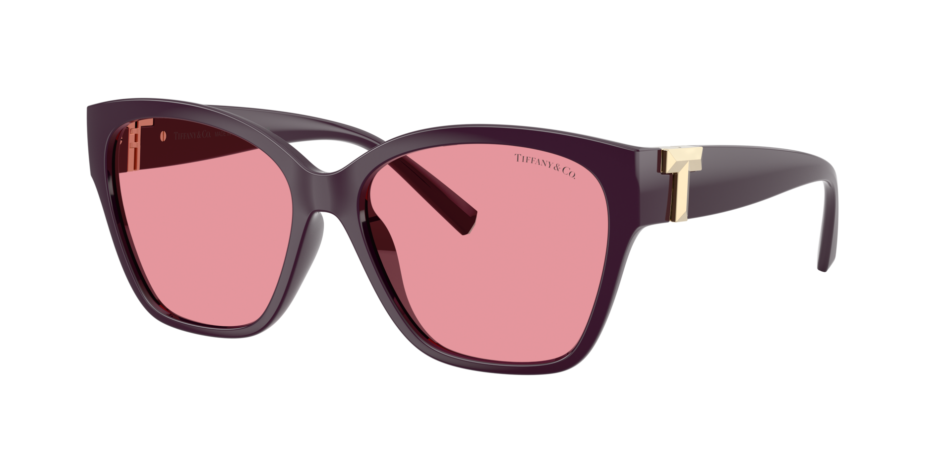 Tiffany Co Femme Sunglass TF4254U - Couleur du Monture Kunzite profond Couleur de Lentille Rose intrieur argent miroir 360 €