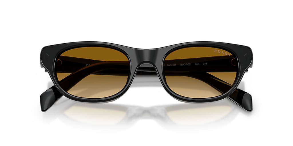 PRADA オルゴール Prada PR C08S S (50 - 20) with Yellow lenses and Black frame