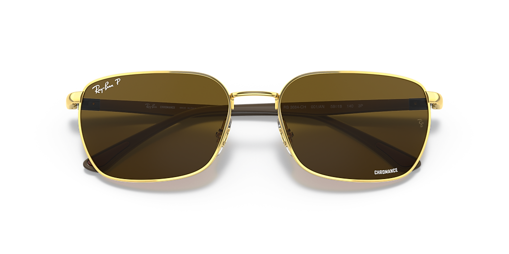 Ray-Ban RB3684 Polarized+ Lenses XL (58 - 18) with Brown lenses
