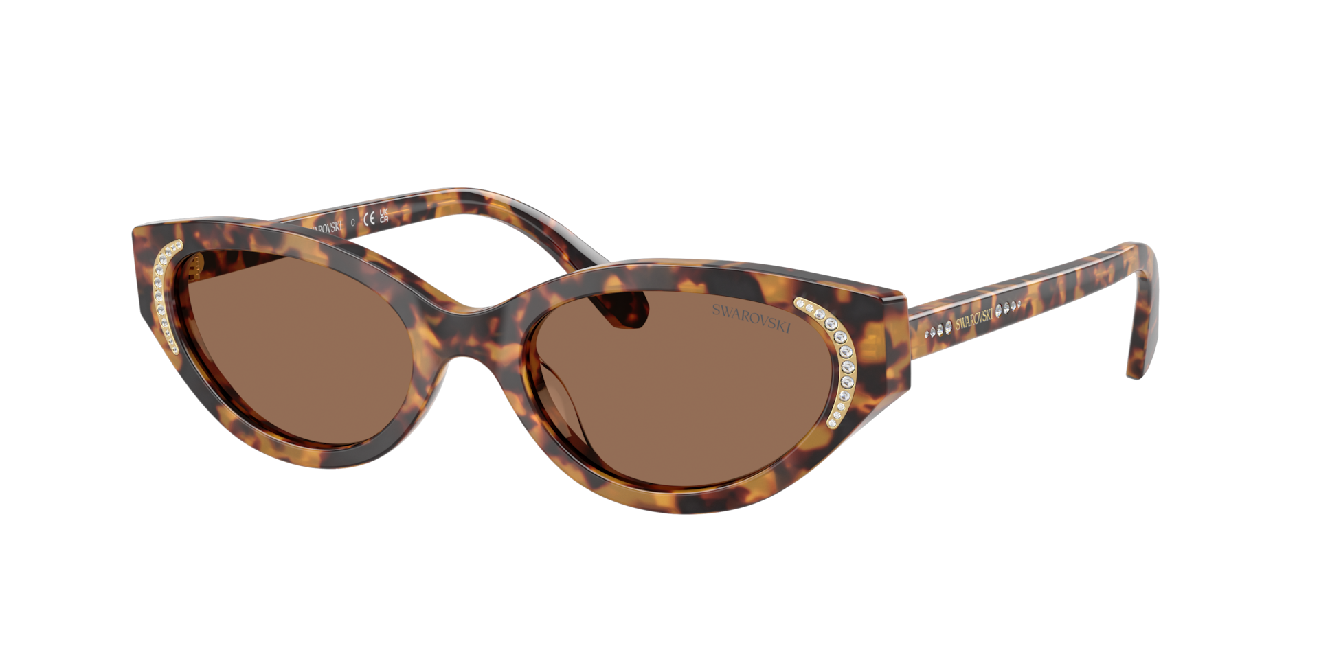 Swarovski Sunglasses - Female - Sunglasses - Brown - 52 Mm - Accessories - Image 3
