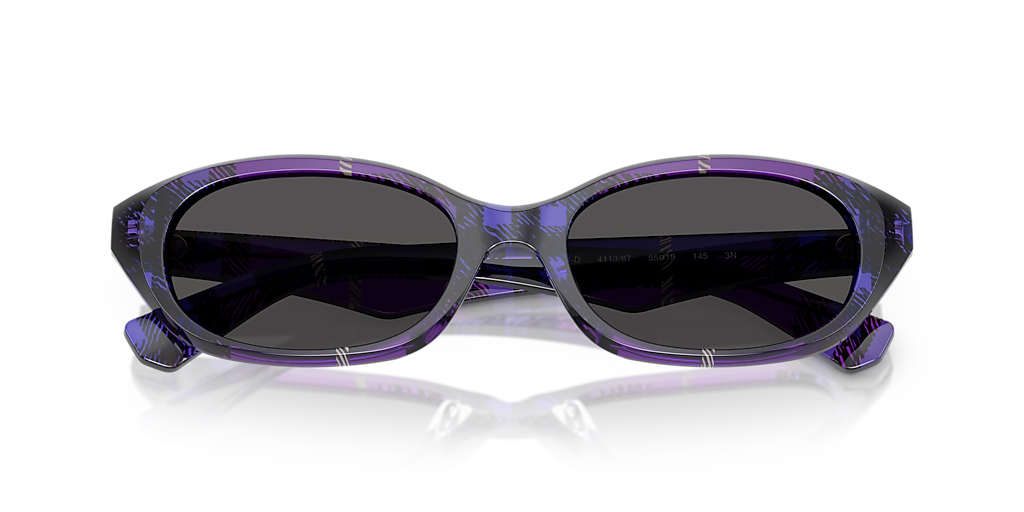 Burberry BE4447D XL (55 - 19) with Grey lenses and Violet frame