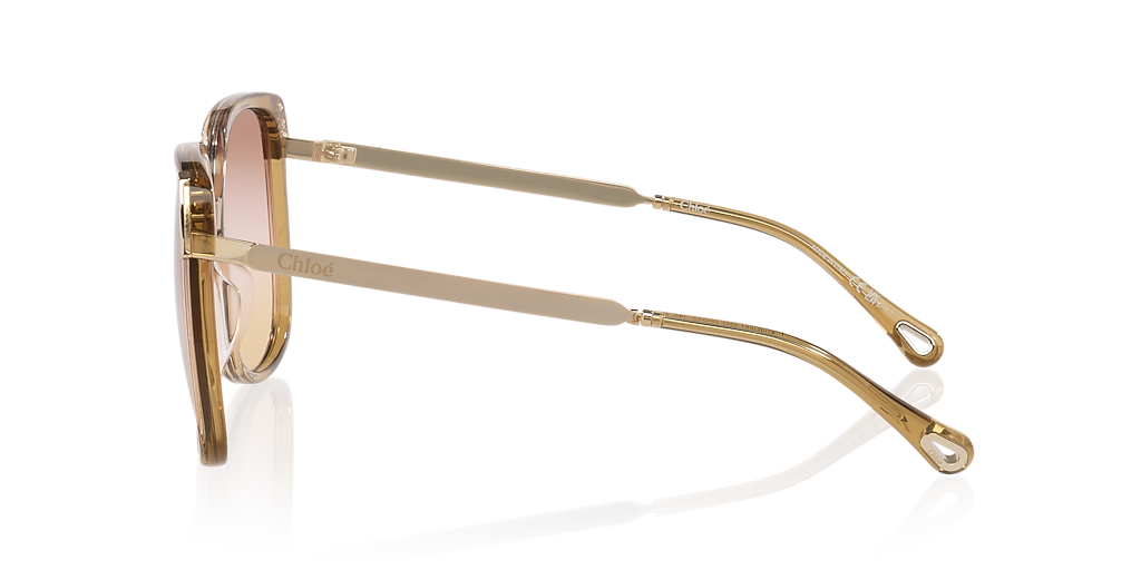 Chloé CH0286S XL (60 - 15) with Pink lenses and Brown frame