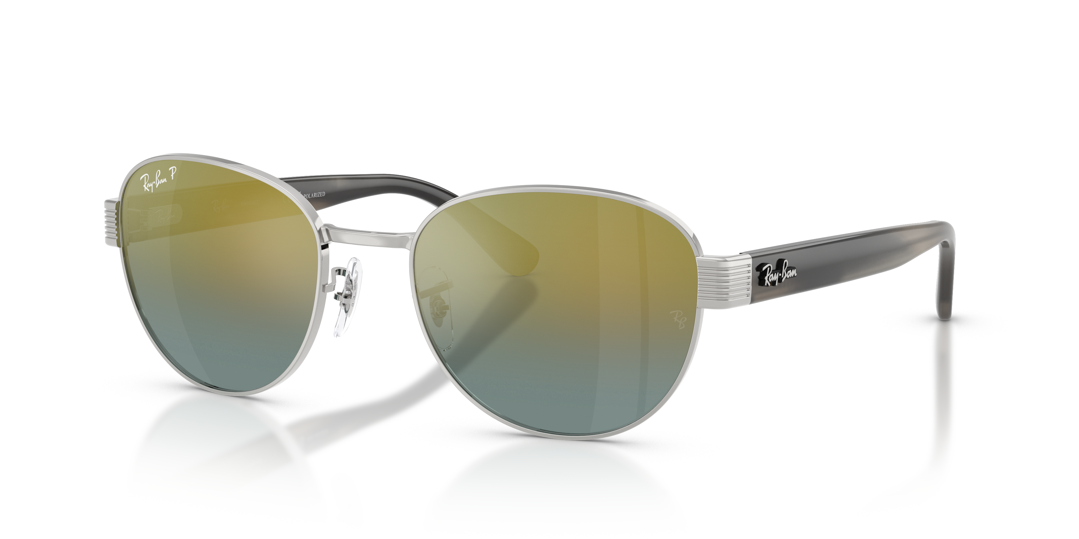 Ray-Ban RB3766 Polarized+ Lenses L (56 - 20) with Gold lenses and