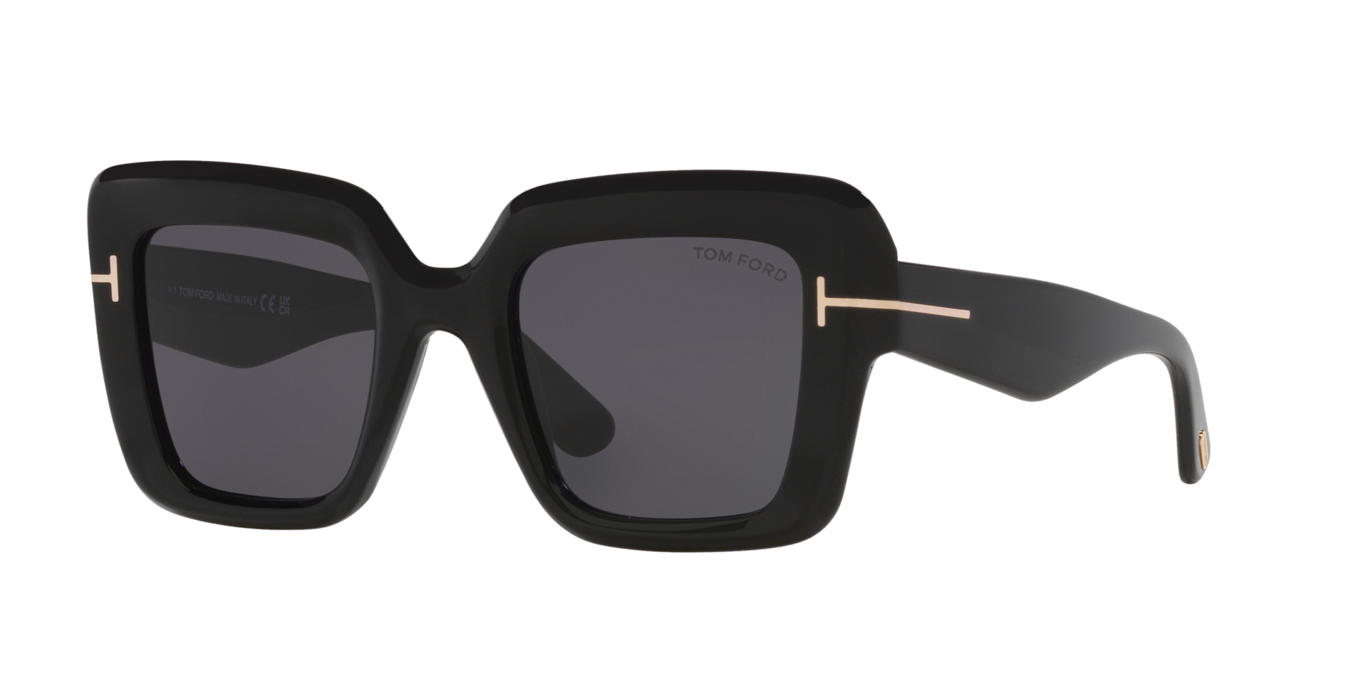 Tom Ford Femme Sunglass Esme TR - Couleur du Monture Noir brillant Couleur de Lentille Gris 245 €