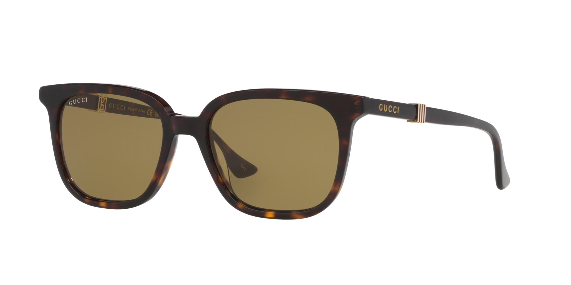 Gucci GG1493S M (54 - 18) with Green lenses and Tortoise frame