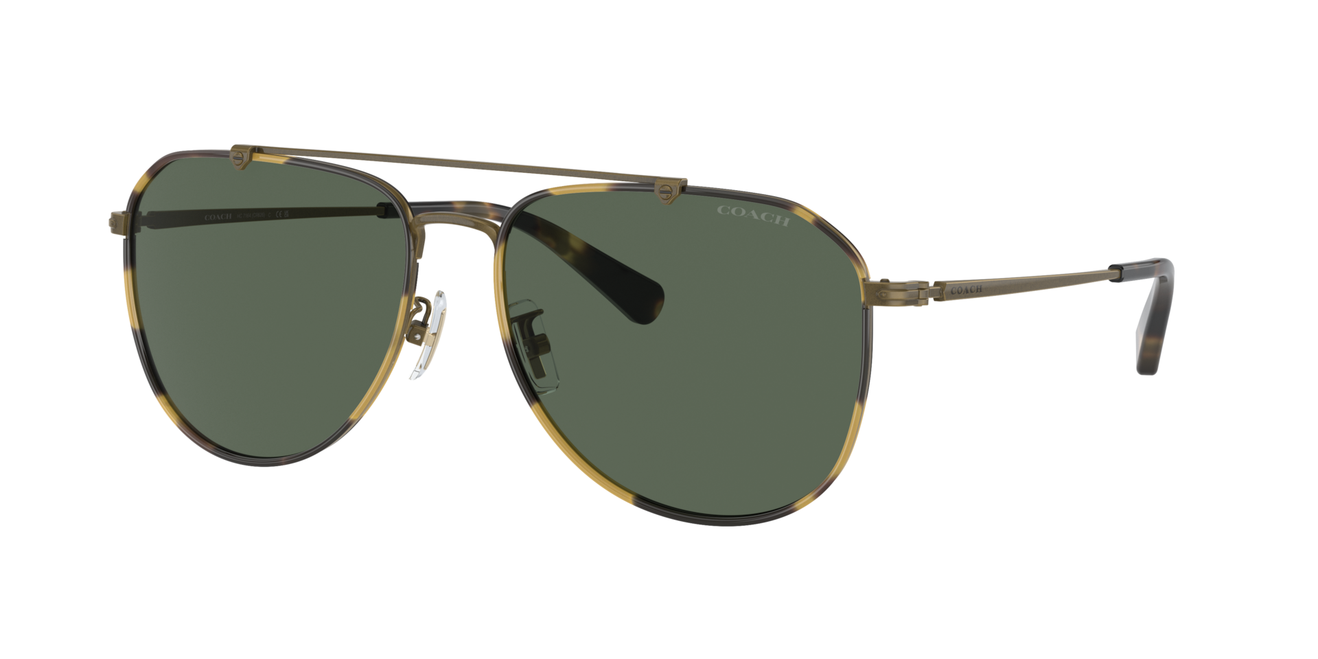 Coach CR626 XXL (59 - 17) with Green lenses and Gold frame