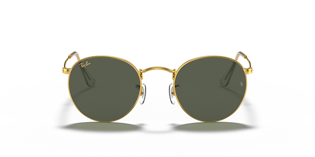 Ray-Ban RB3447 ROUND L ゴールド ラウンドメタル Ray-Ban Round Metal Legend Gold L (53 - 21) with Green lenses and