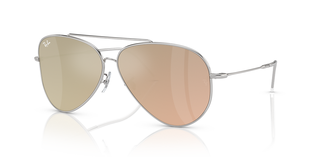 Ray-Ban Aviator Reverse L (59 - 11) with Violet lenses and Silver