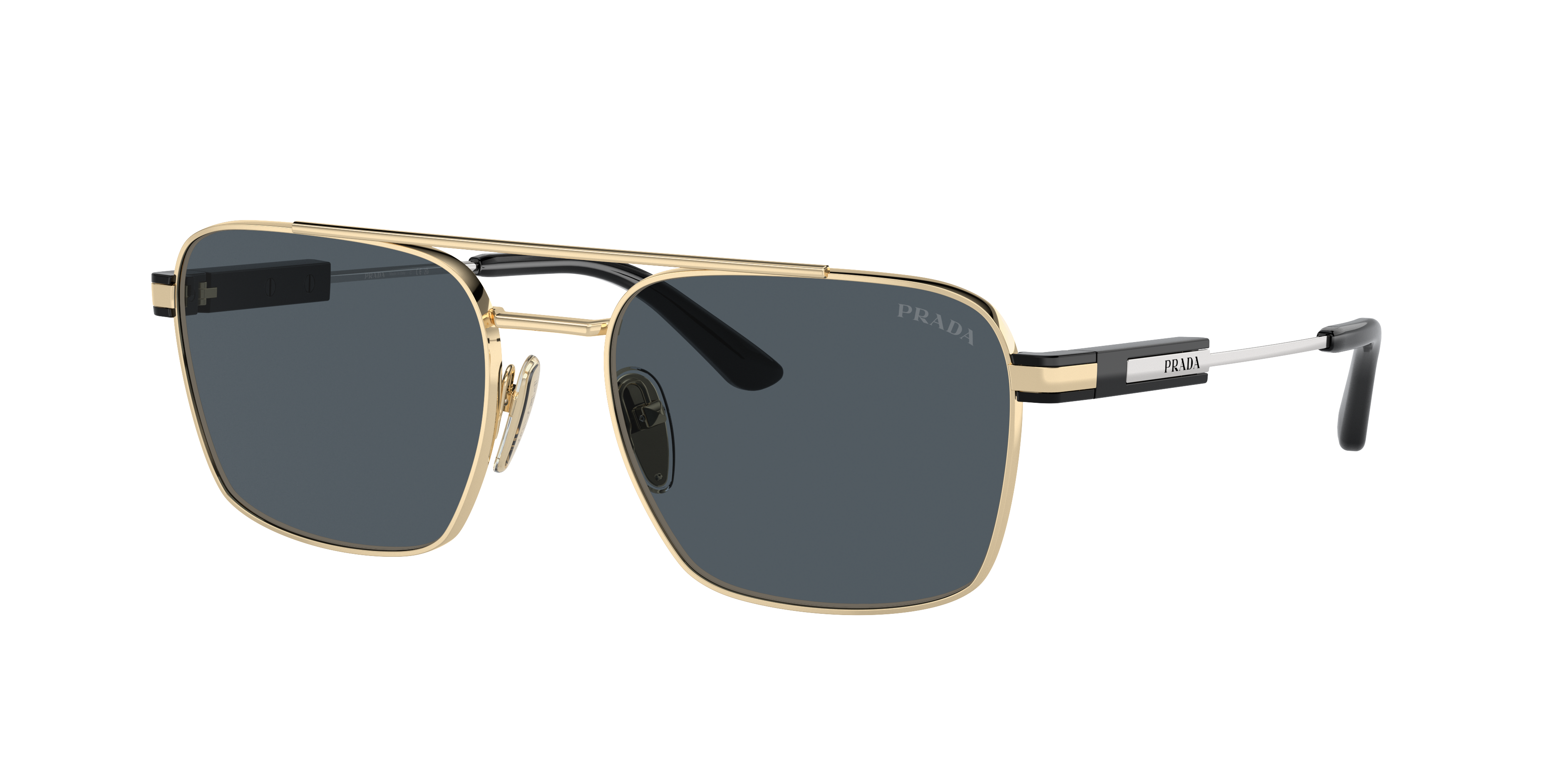 Prada PR 67ZS L (56 - 18) with Grey lenses and Gold frame