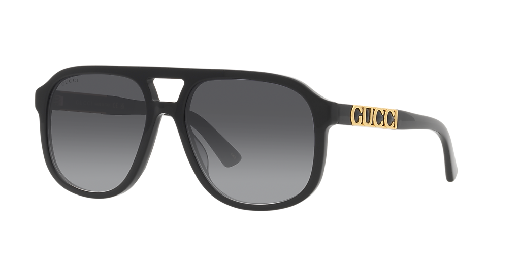 Gucci GG1188S XL (58 - 17) with Grey lenses and Black frame