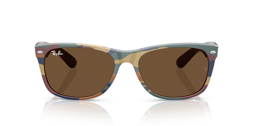 Ray-Ban New Wayfarer Classic M (55 - 18) with Brown lenses and