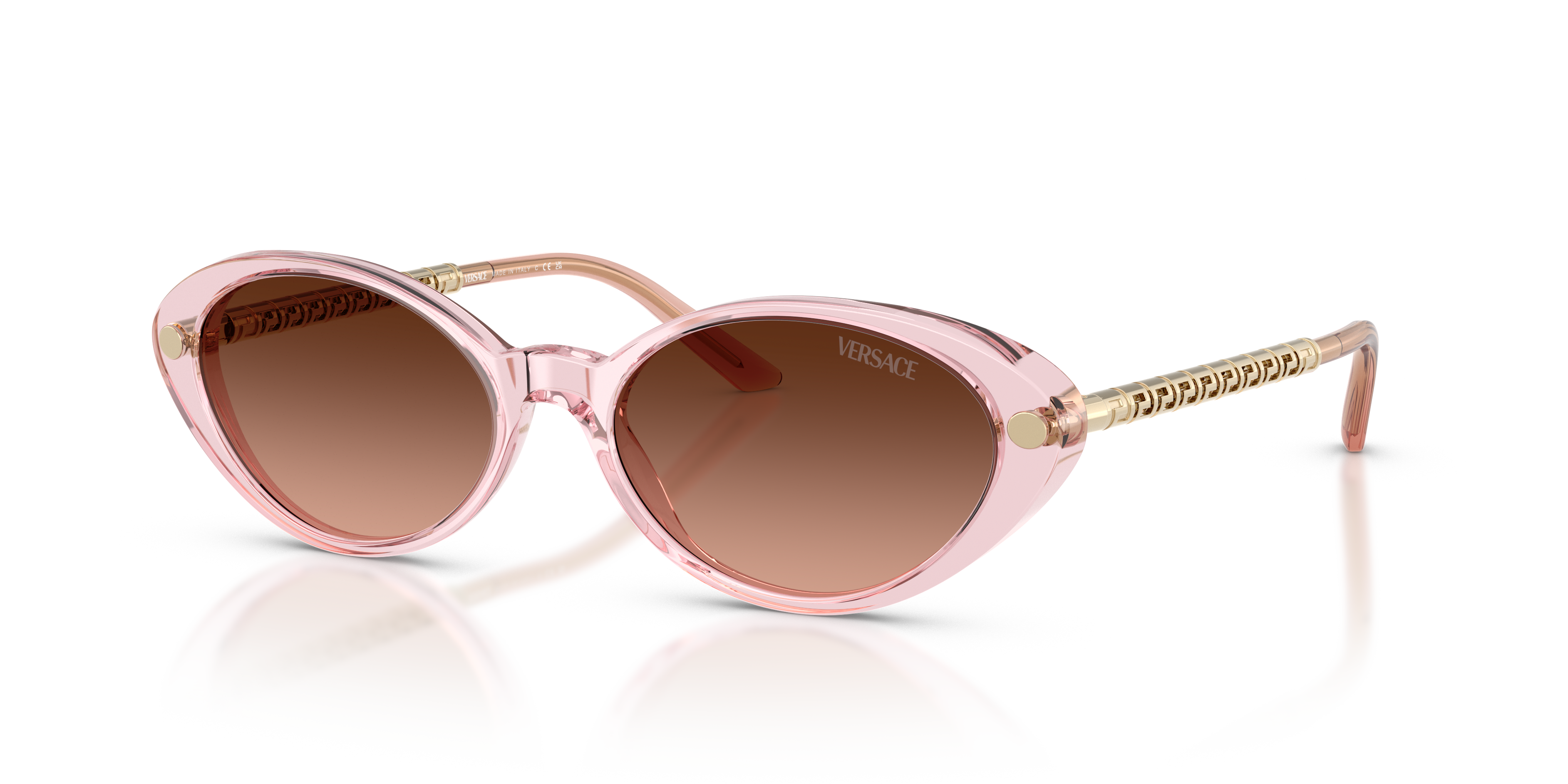 Versace VE4469 L (54 - 17) com Lentes Rosa e Armação Rosa