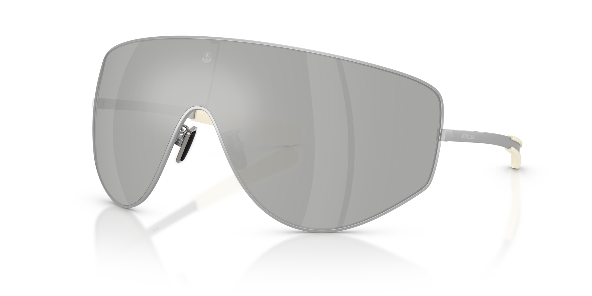 Moncler Tanium XXL (0 - 145) with Silver lenses and Silver frame