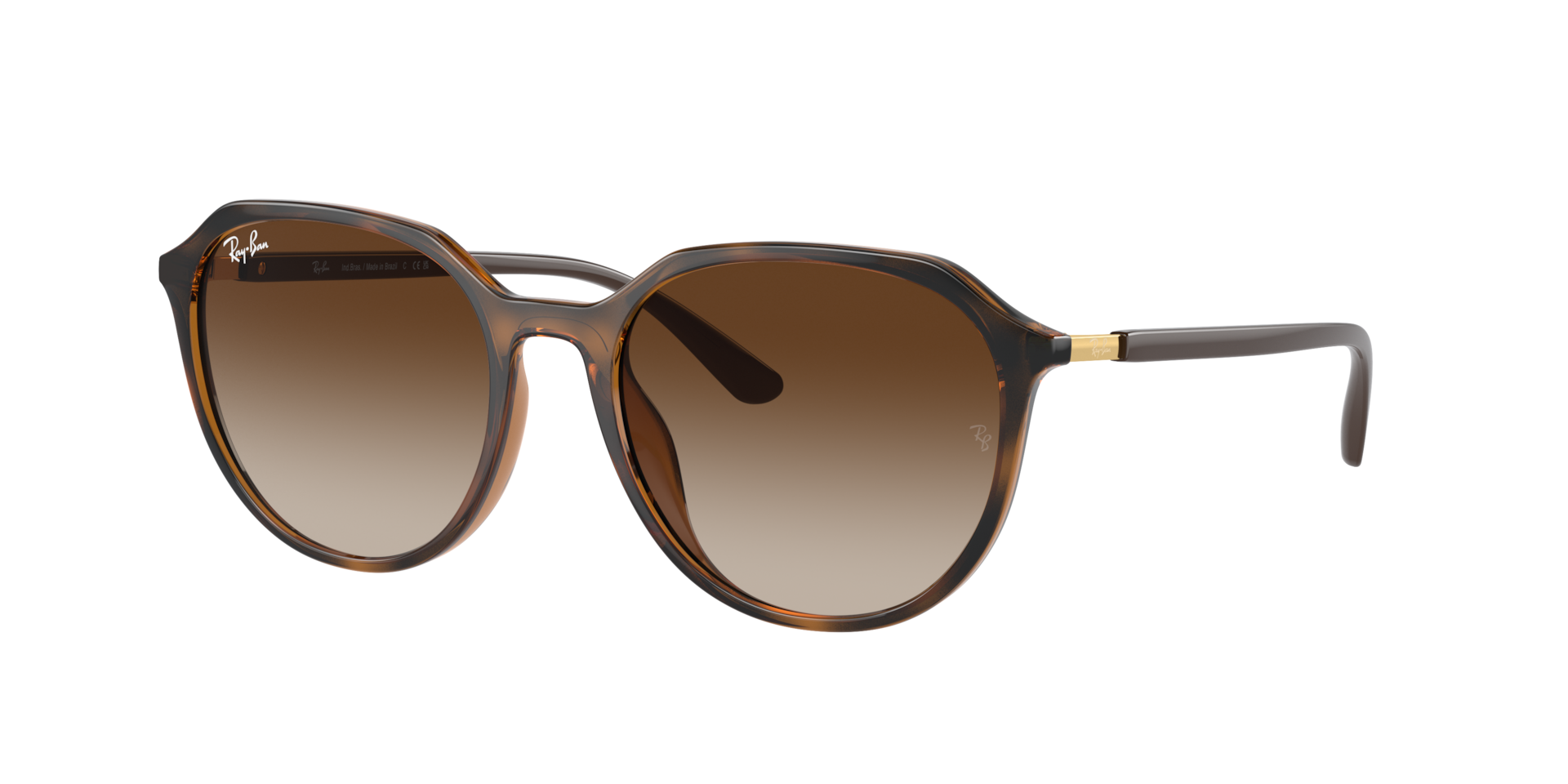 Ray-Ban Unisex Sunglass RB4415L - Frame color: Dark Havana, Lens color: Brown