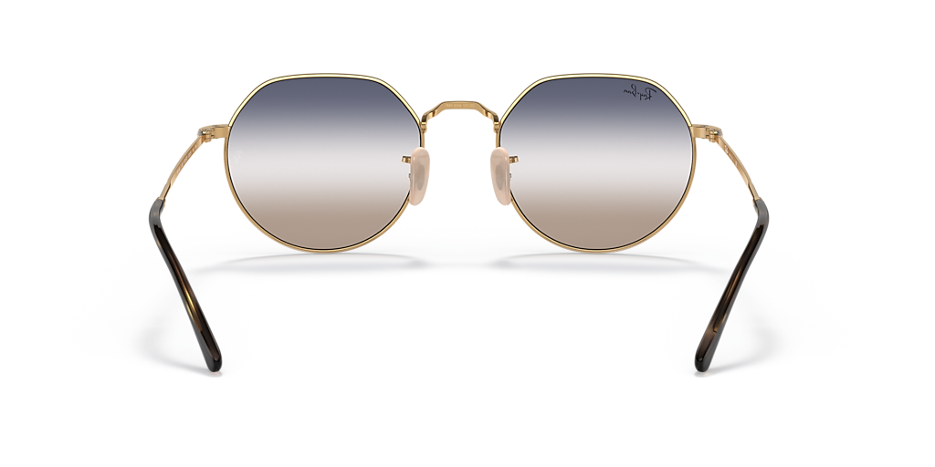 Ray-Ban Jack L (53 - 20) with Transparent lenses and Gold frame