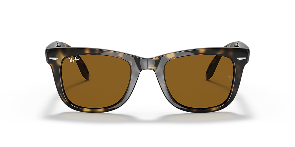 Ray-Ban Wayfarer Folding Classic L (50 - 22) with Brown lenses and