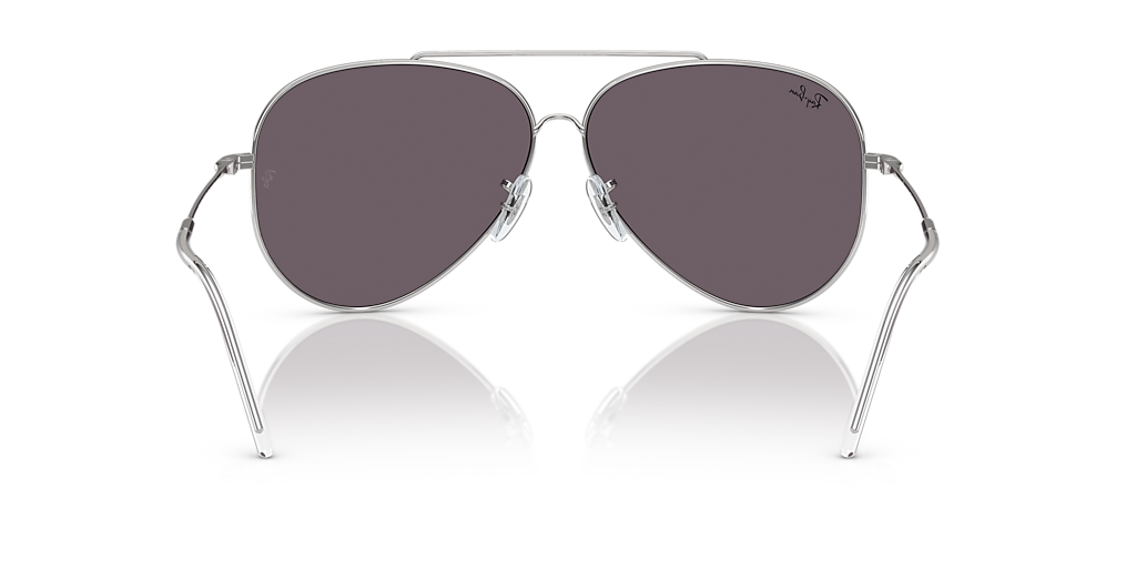 Ray-Ban Aviator Reverse L (59 - 11) with Violet lenses and Silver