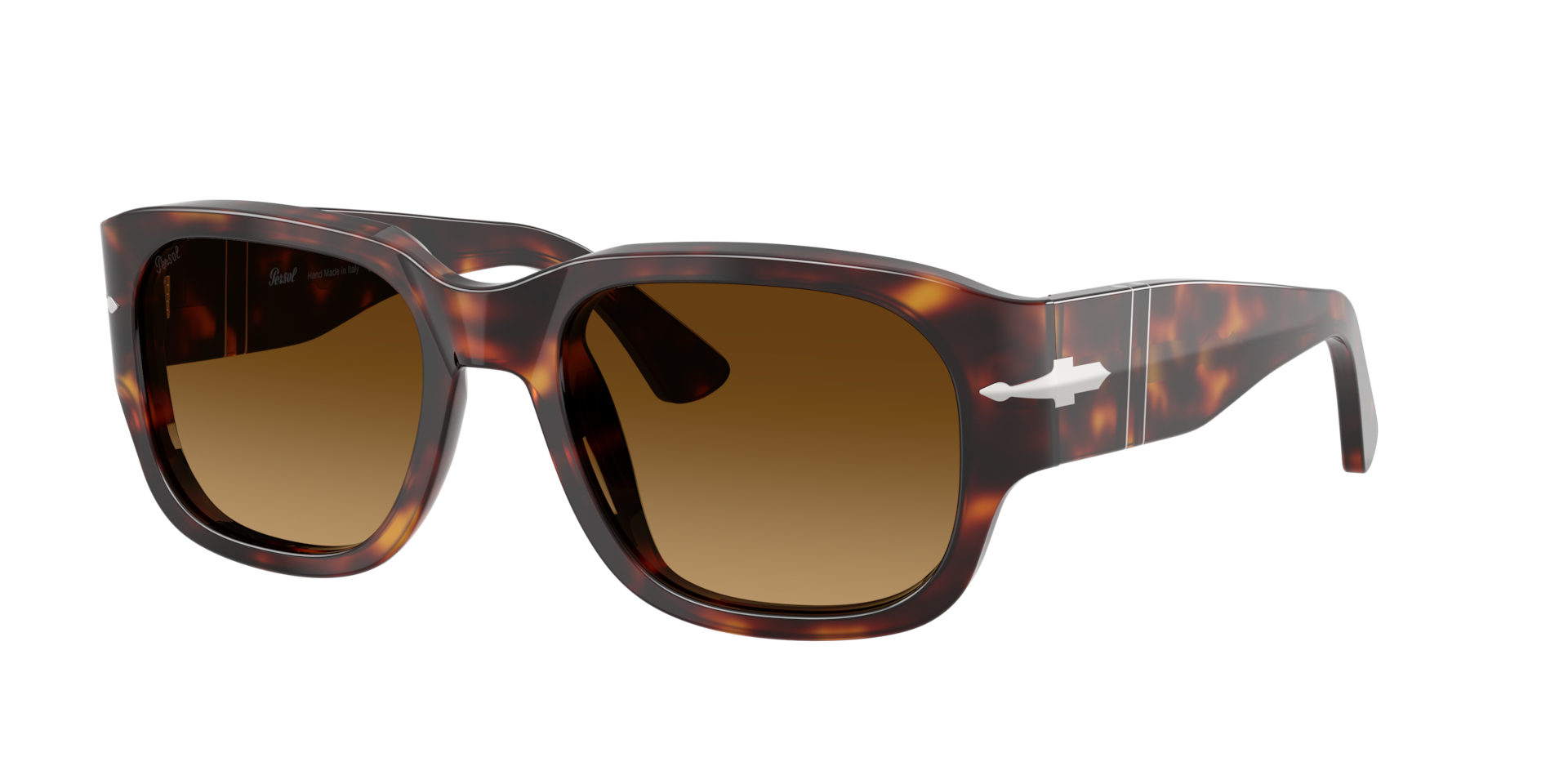 Persol Unisex Sunglass PO3380S -  Frame color: Havana, Lens color: Light Brown Gradient Dark Brow