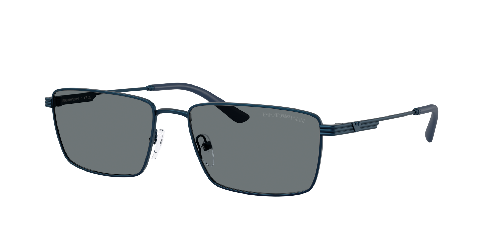 Emporio Armani Blue Man Ea2169 342480 Sunglasses Metal Squared Normal - Image 3