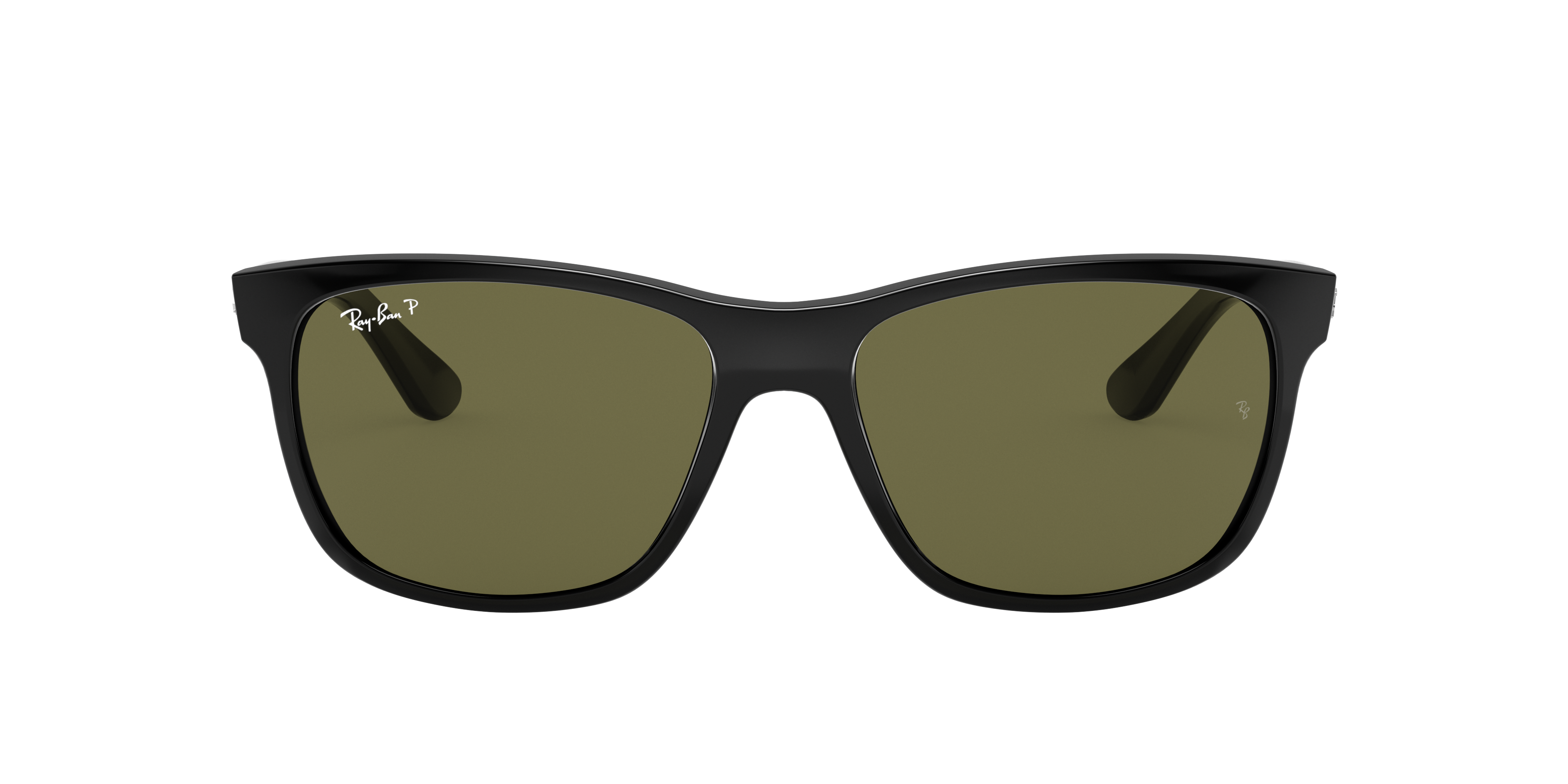 Ray-Ban RB4181 M (57 - 16) with Green lenses and Black frame