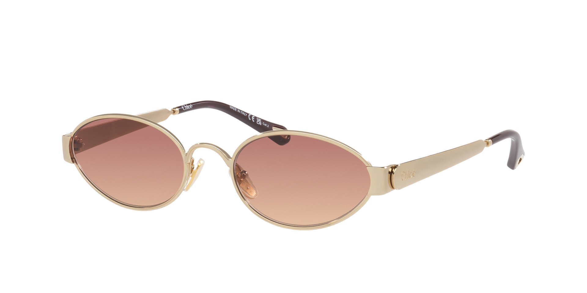 Chlo Femme Sunglass Ch0355S - Couleur du Monture Or Couleur de Lentille Dgrad marron 380 €