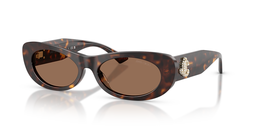 Jimmy Choo JC5038BU S (54 - 17) with Brown lenses and Tortoise