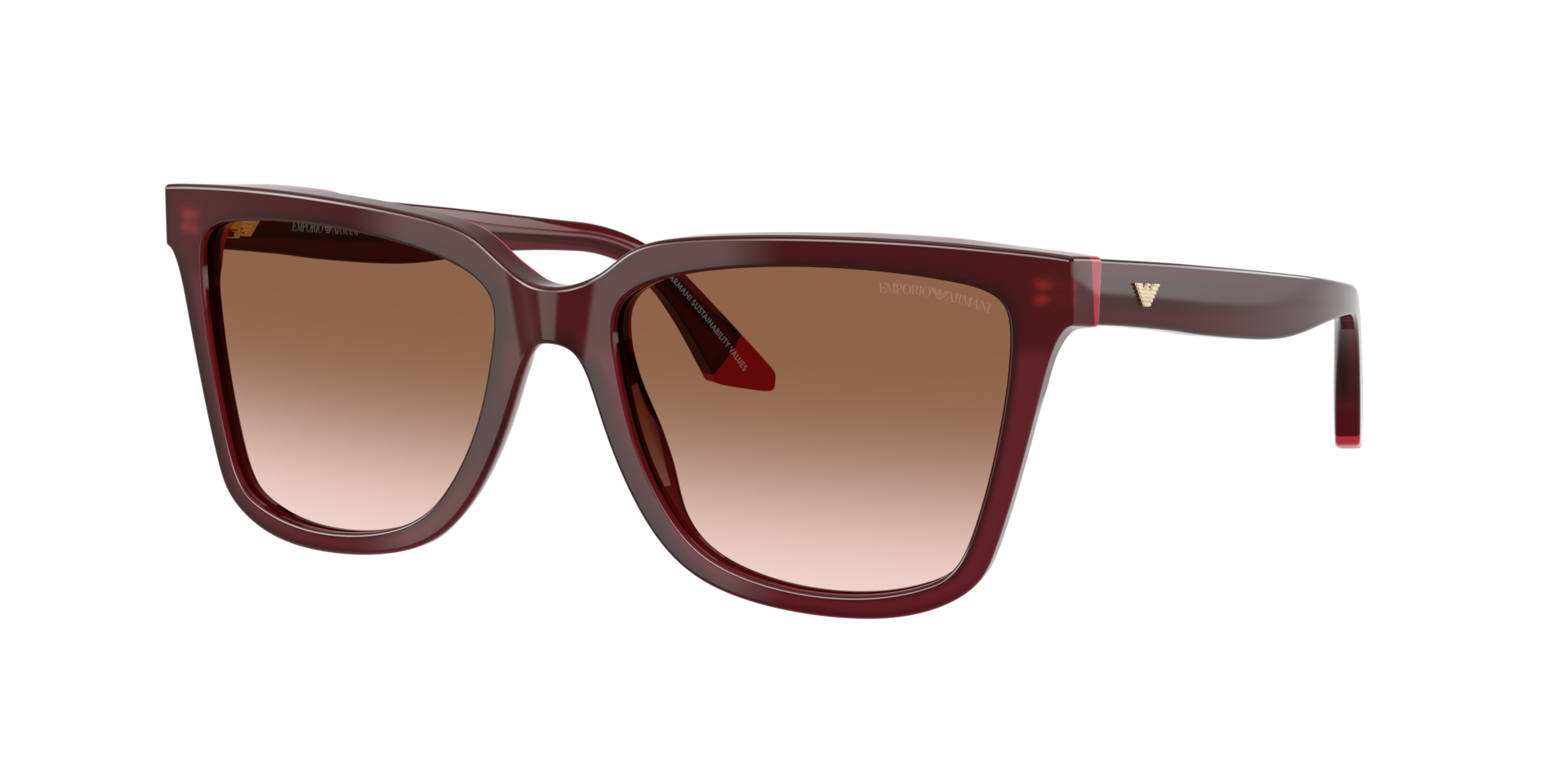 Emporio Armani Woman Sunglass EA4261 -  Frame color: Opal Bordeaux/Pink, Lens color: Brown Gradient