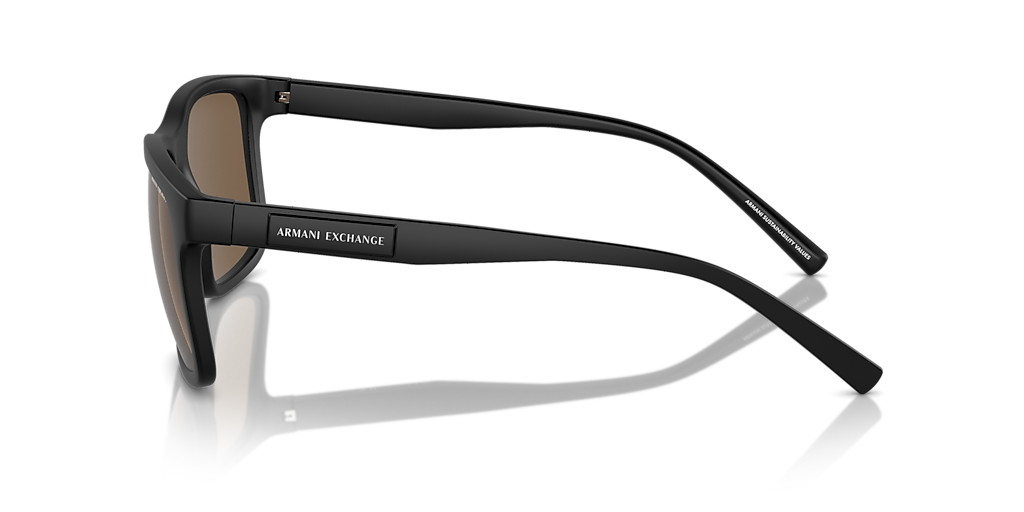 Armani Exchange AX4145S XXL (57 - 19) with Brown lenses and Black