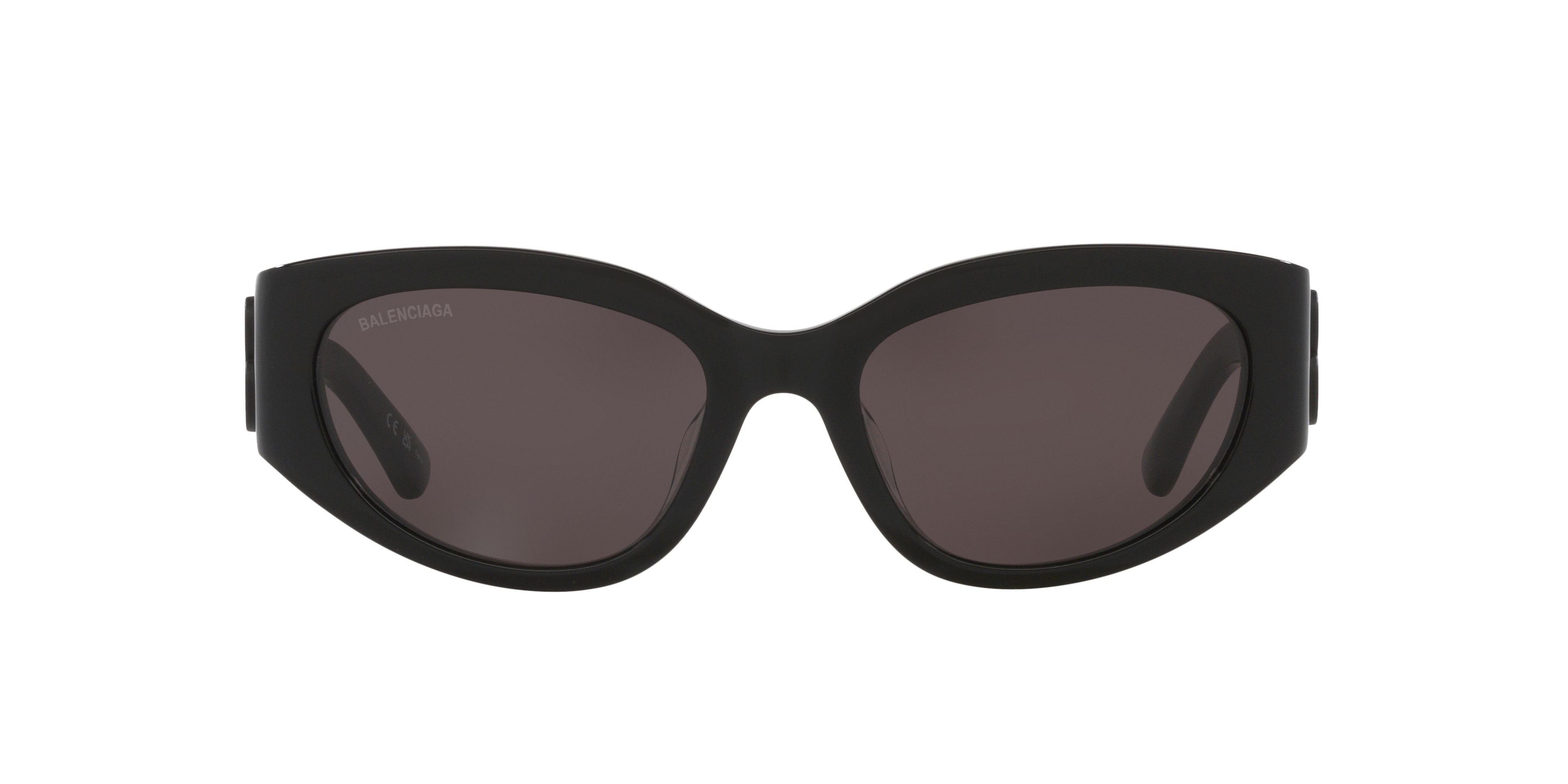 Balenciaga BB0324SK L (55 - 19) with Grey lenses and Black frame