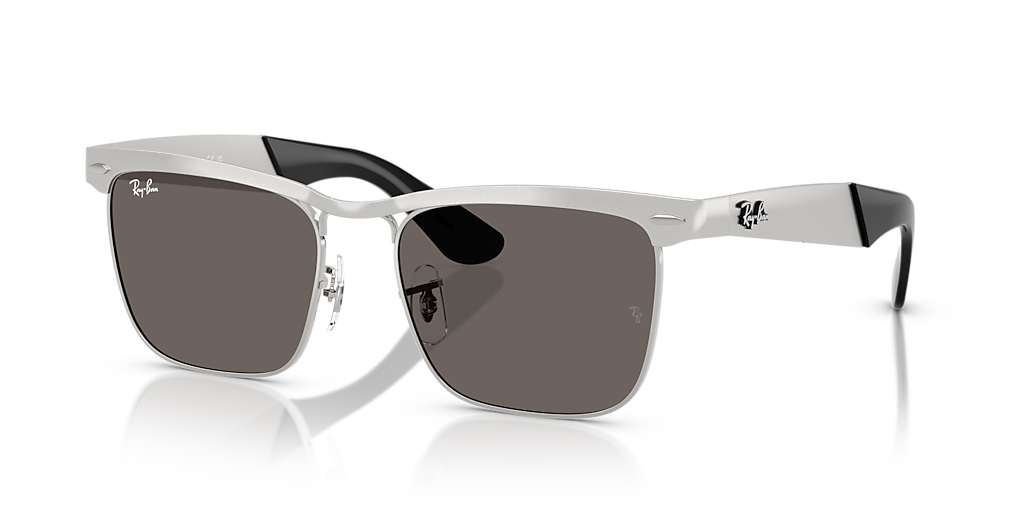 Ray-Ban Wayfarer Deluxe L (53 - 18) with Grey lenses and Silver