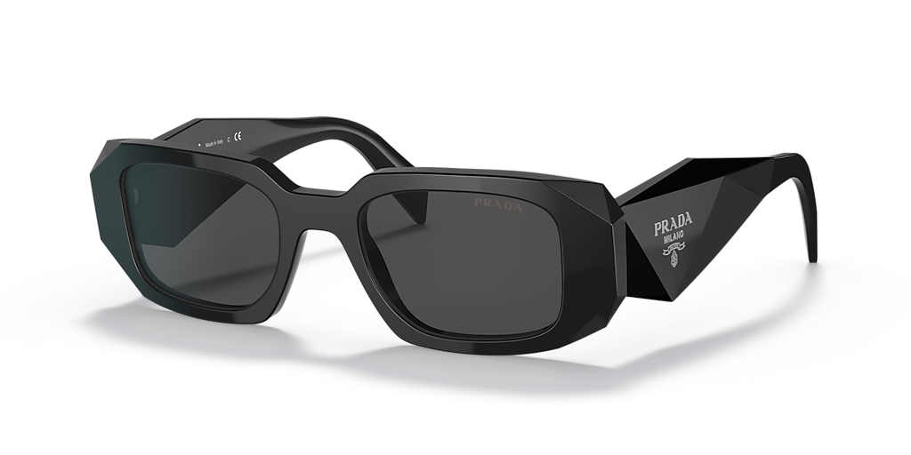 Prada PR 17WS S (49 - 20) with Grey lenses and Black frame