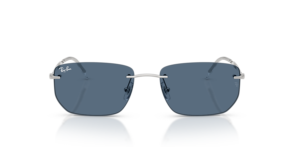 Ray-Ban RB3768 M (56 - 17) with Blue lenses and Silver frame