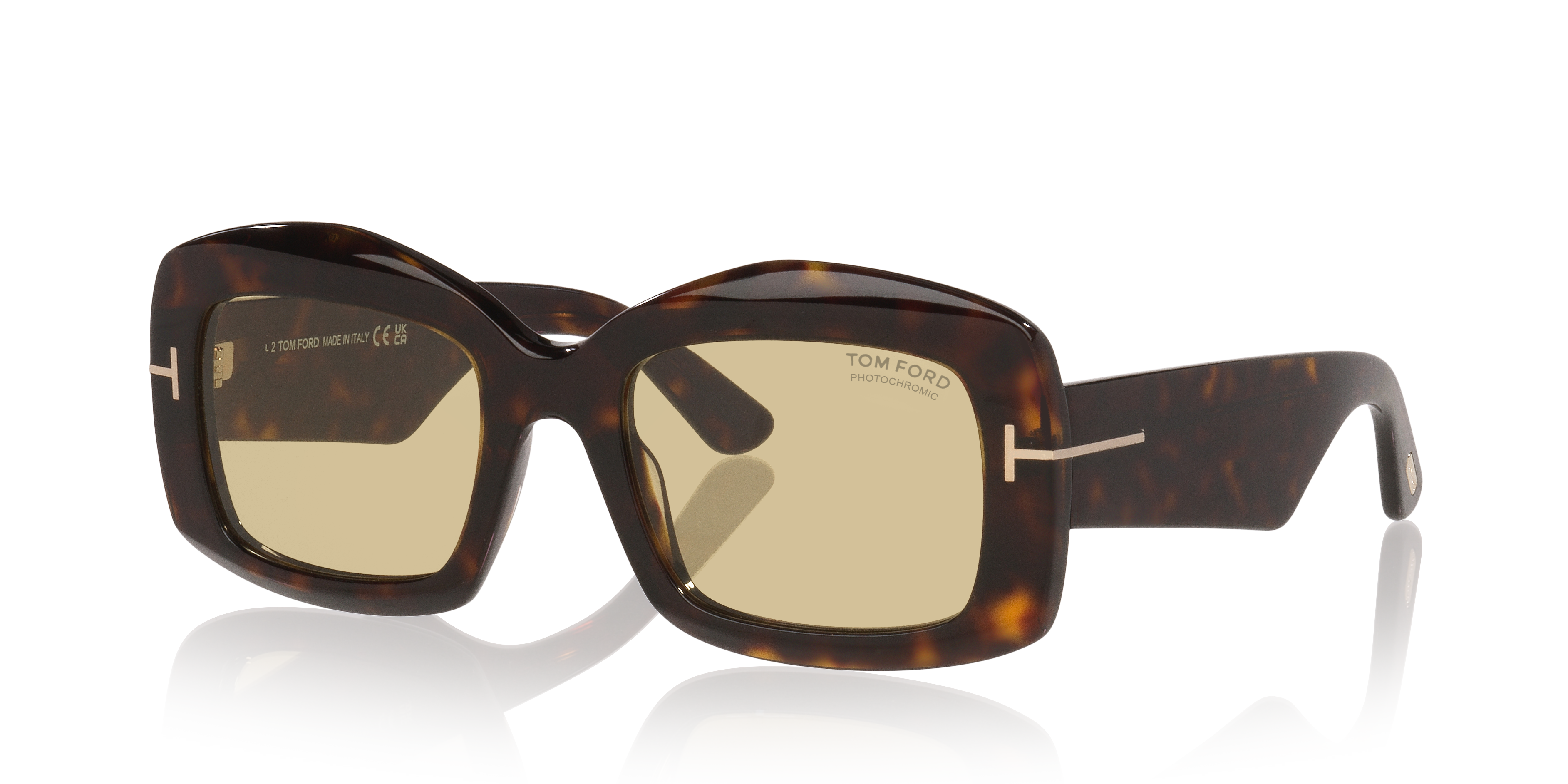 Tom Ford Venetia_Tr XXL (53 - 21) with Brown lenses and Tortoise
