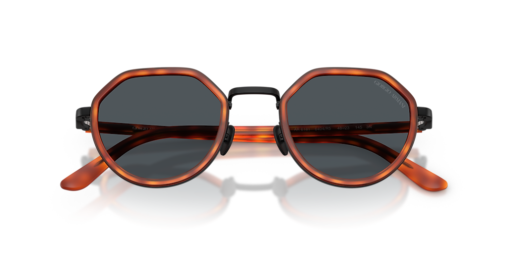 Giorgio Armani AR6181 M (48 - 23) with Blue lenses and Brown frame