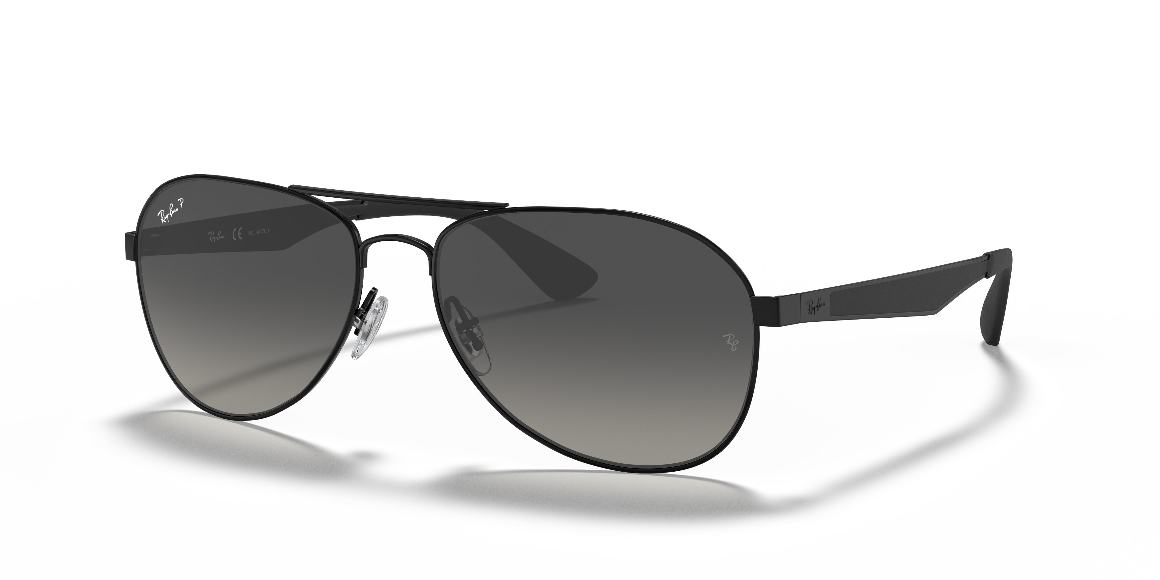 Ray-Ban RB3549 XL (61 - 16) with Grey lenses and Black frame