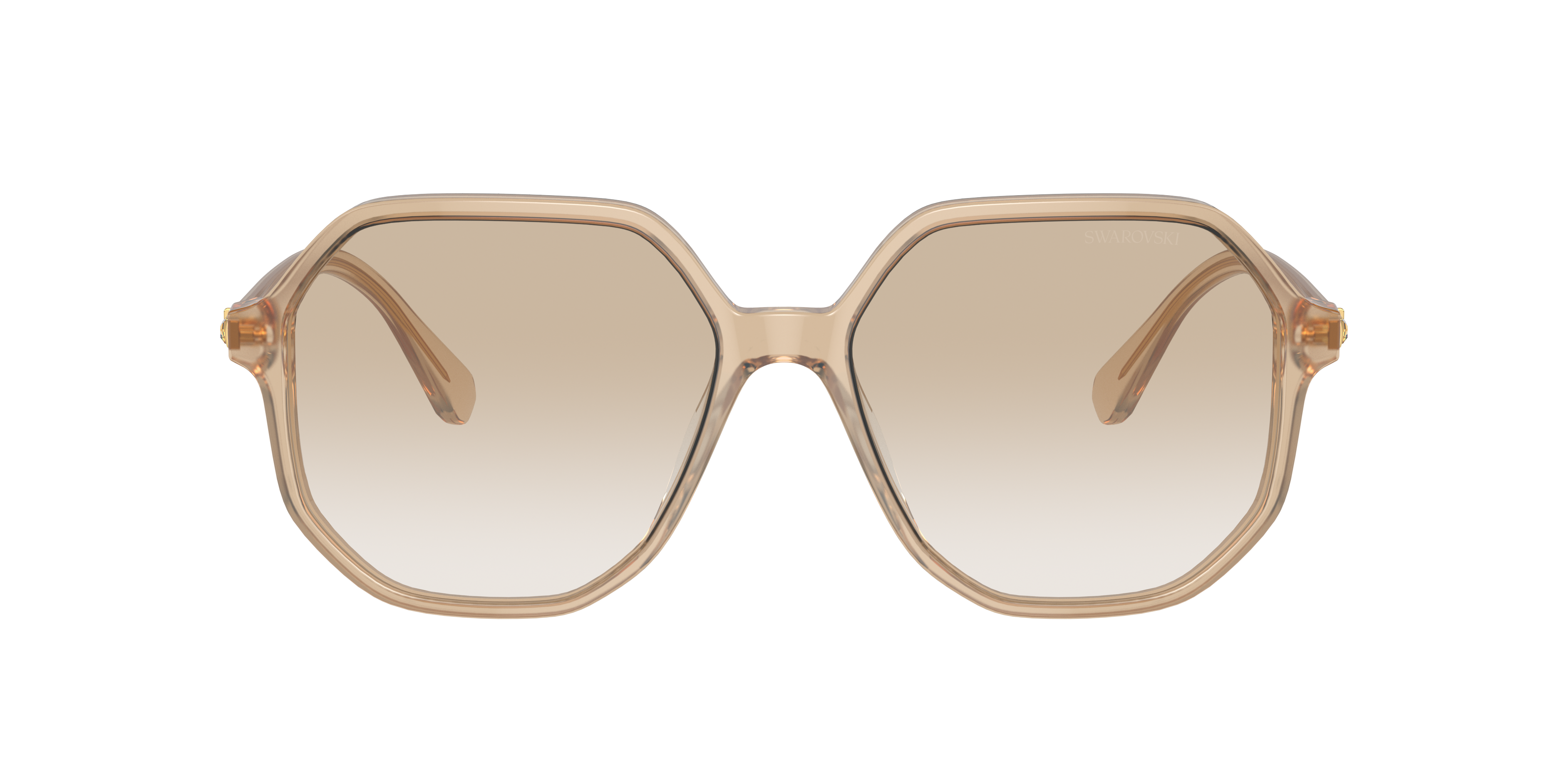 Swarovski SK6003 XL (57 - 16) com Lentes Cinza e Armação Marrom