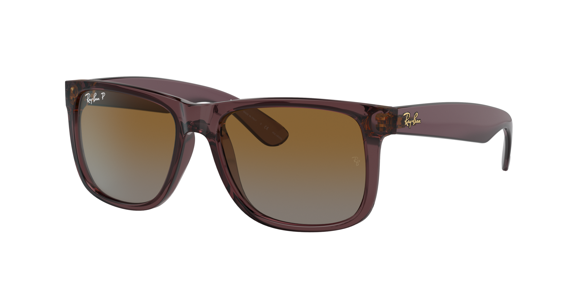Ray-Ban Men's Dark/Brown Sunglasses For Justin Rb4165 Sunglasses - Image 2