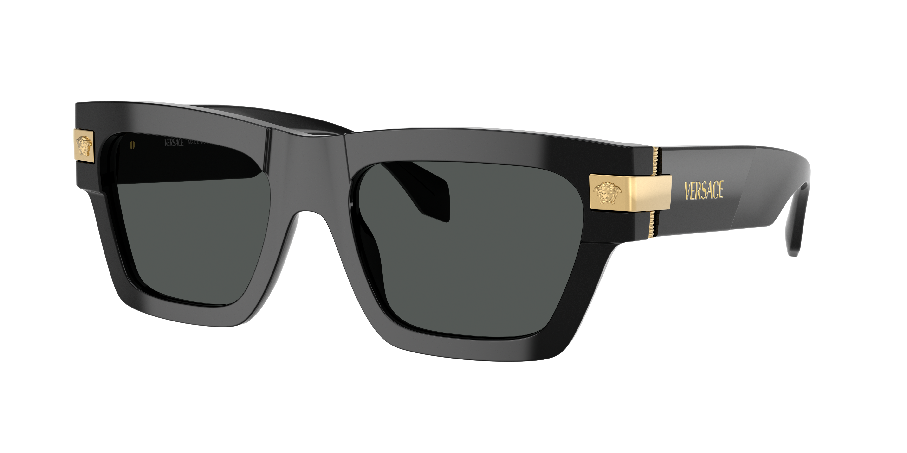 Versace VE4464 XXL (52 - 20) with Grey lenses and Black frame