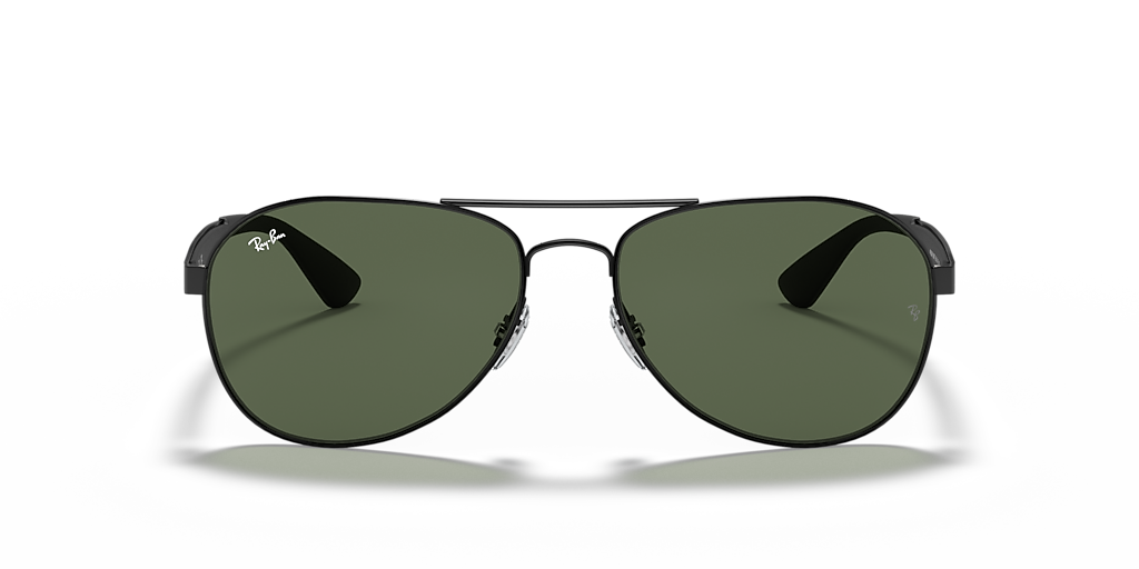 Ray-Ban RB3549 M (58 - 16) with Green lenses and Black frame