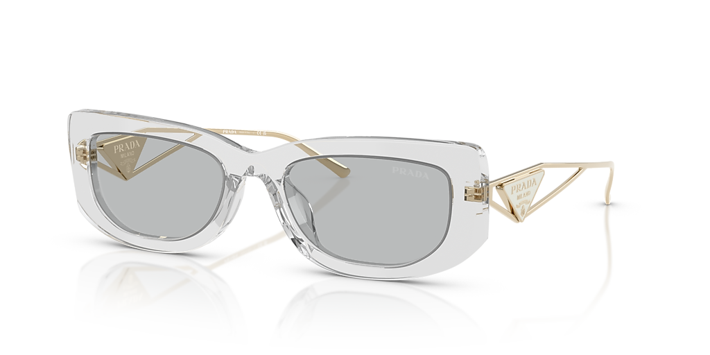 Prada PR 14YS L (53 - 19) with Grey lenses and Grey frame