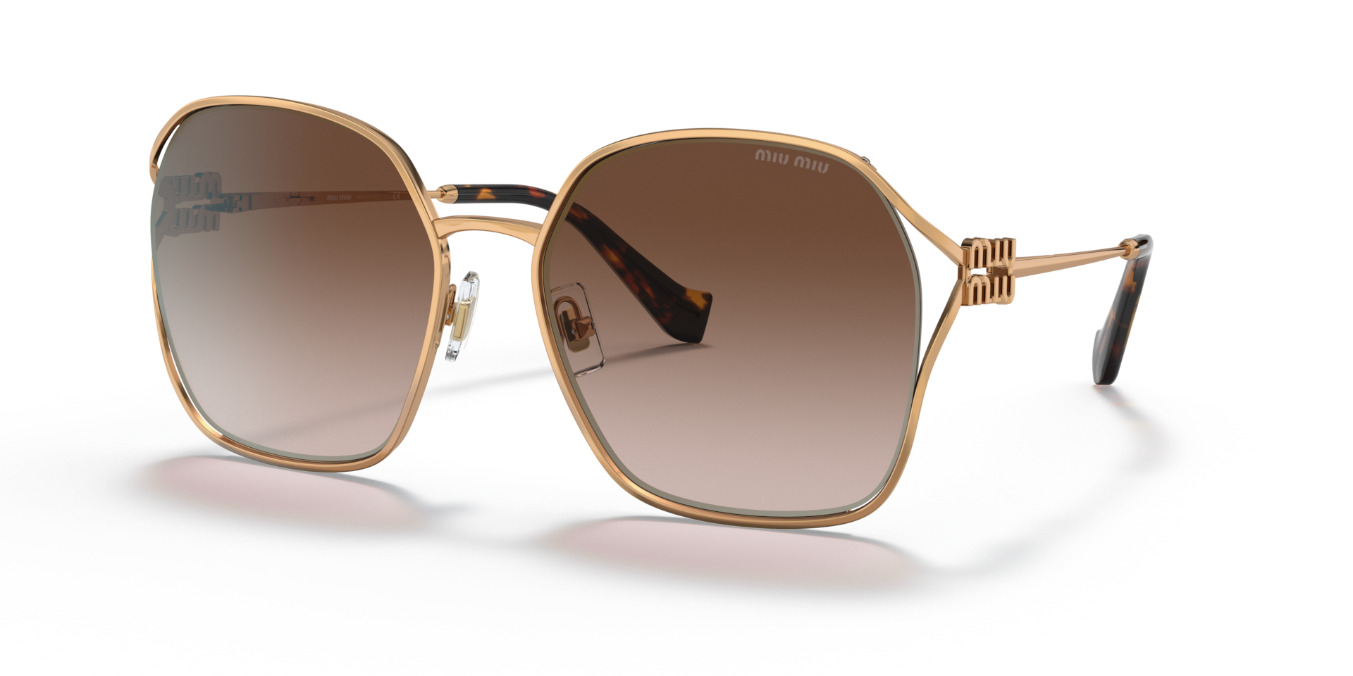 Miu Miu MU 52WS XL (60 - 19) with Brown lenses and Copper frame