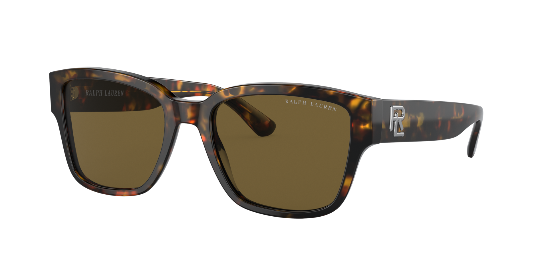 Ralph Lauren Man Sunglass The RL 50 -  Frame color: Shiny Antique Havana, Lens color: Dark Brown