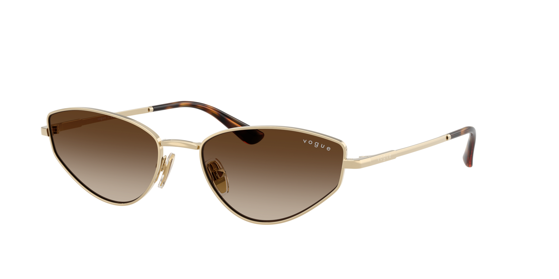 Vogue Eyewear Woman Sunglass VO4339S -  Frame color: Pale Gold, Lens color: Gradient Brown