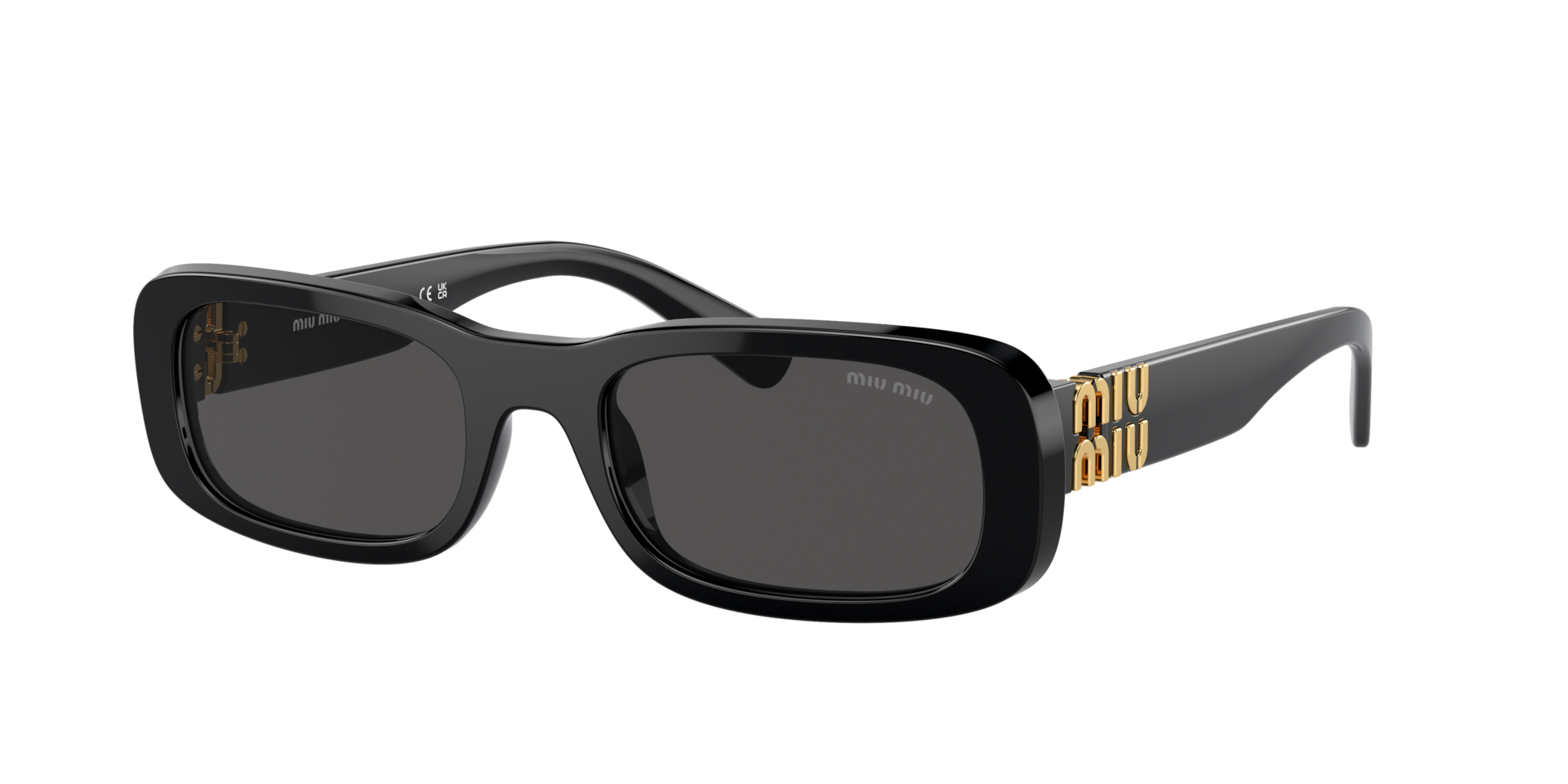Miu Miu Femme Sunglass MU 08ZS - Couleur du Monture Noir Couleur de Lentille Gris fonc 245 €