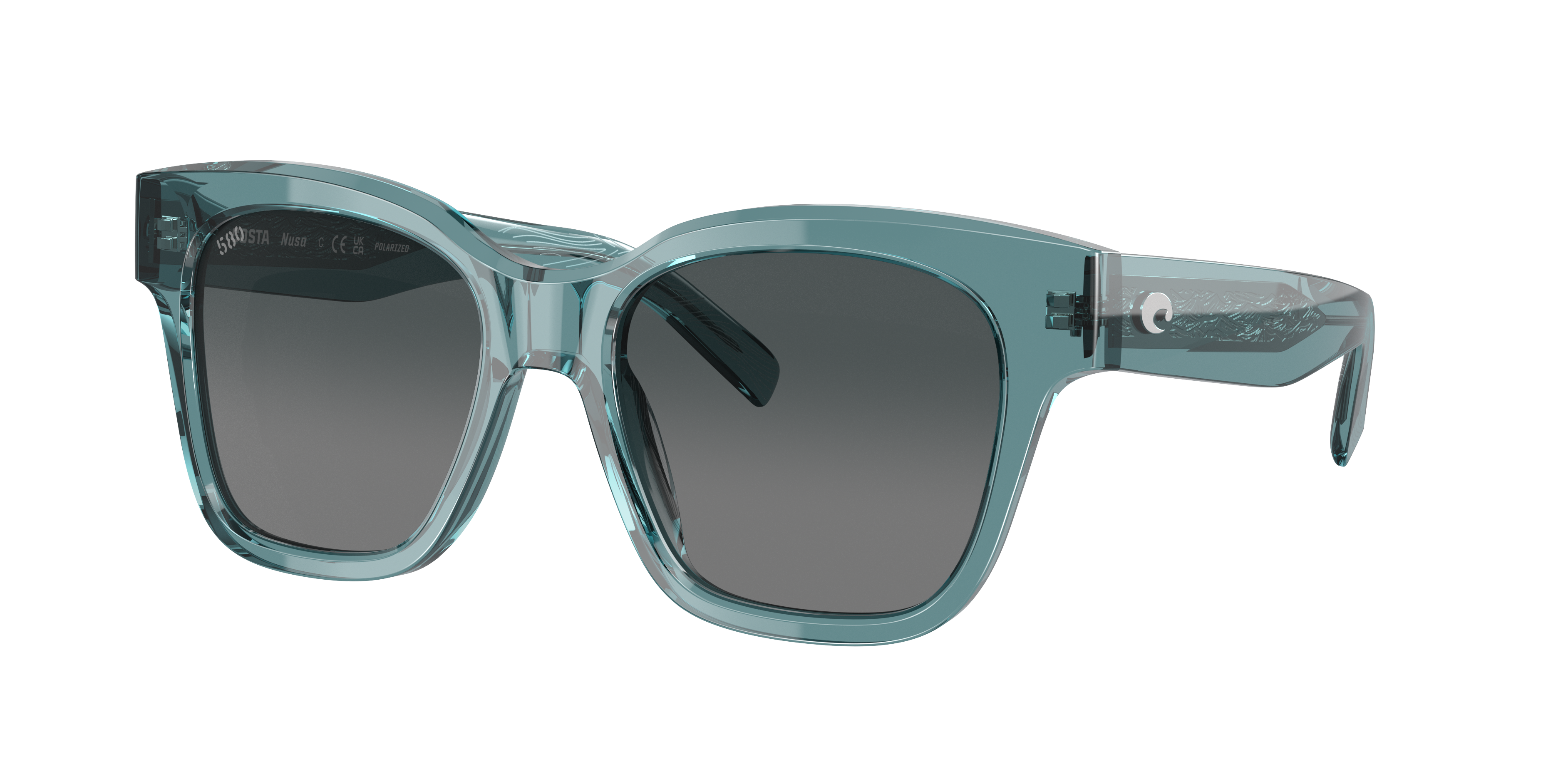 Costa Woman Sunglass Nusa -  Frame color: Deep Crystal Aquamarine, Lens color: Gray Gradient