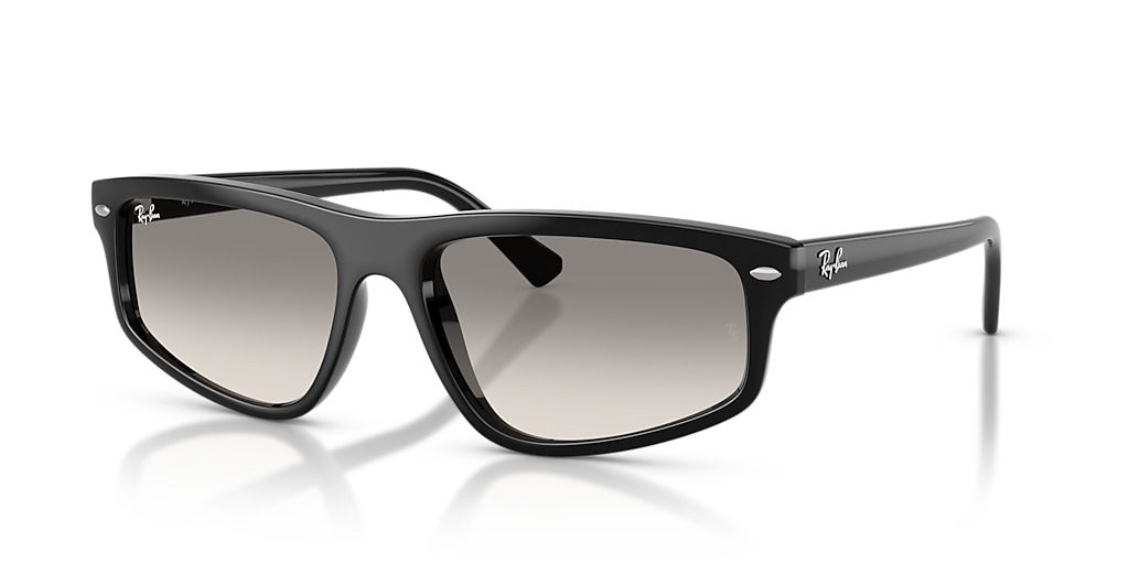 Ray-Ban RB 7185F ブラック PCメガネ Ray-Ban RB2225 L (57 - 18) with Grey lenses and Black frame
